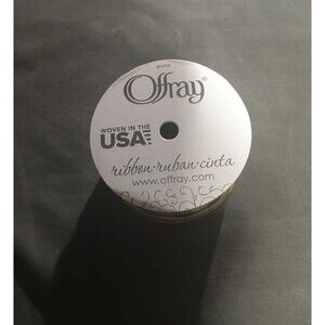 Offray 1.5 x9' ribbon checkered